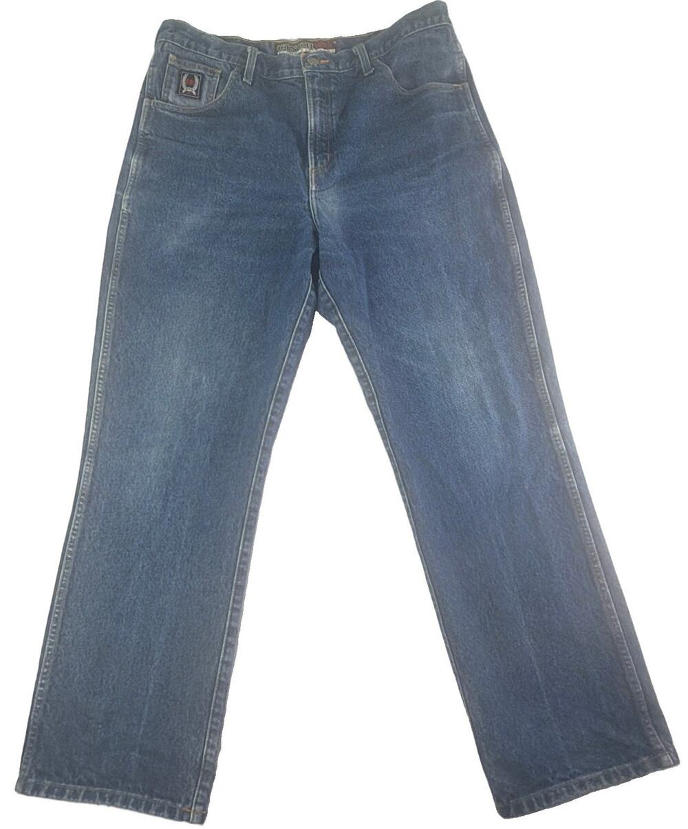Cinch WRX Flame Resistant Work Jeans Mens 38x32 Blue HRC-2 Green Label Welder FR